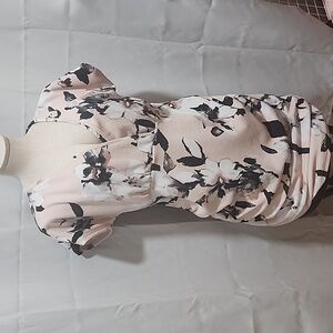 Pinkblush Pink Wrap Maternity Dress V-Neck Dolman Sleeves
